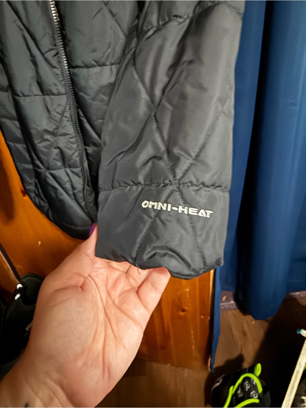 Columbia Black Omni-Heat Quilted Puffer Jacket